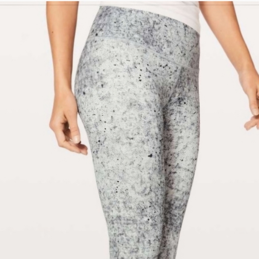 LULULEMON Wunder Under Low-Rise Tight *Full-On Luxtreme 28"Antiqued Alpine White